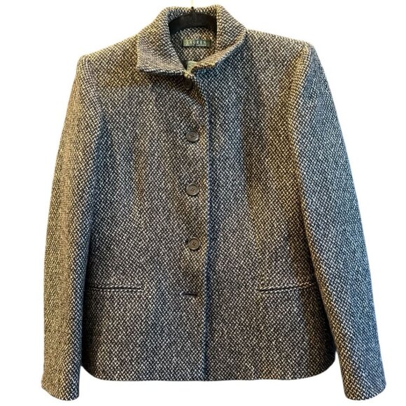 Lauren Ralph Lauren Wool Tweed Blazer - Picture 2 of 7